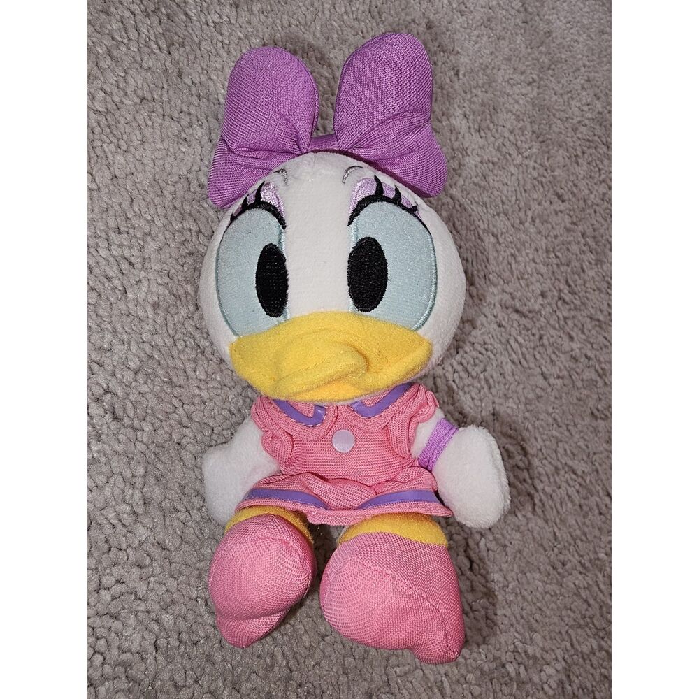 Daisy Duck Tokyo Disney Keychain Plush Stuffed Toy Animal Japan 5.5"
